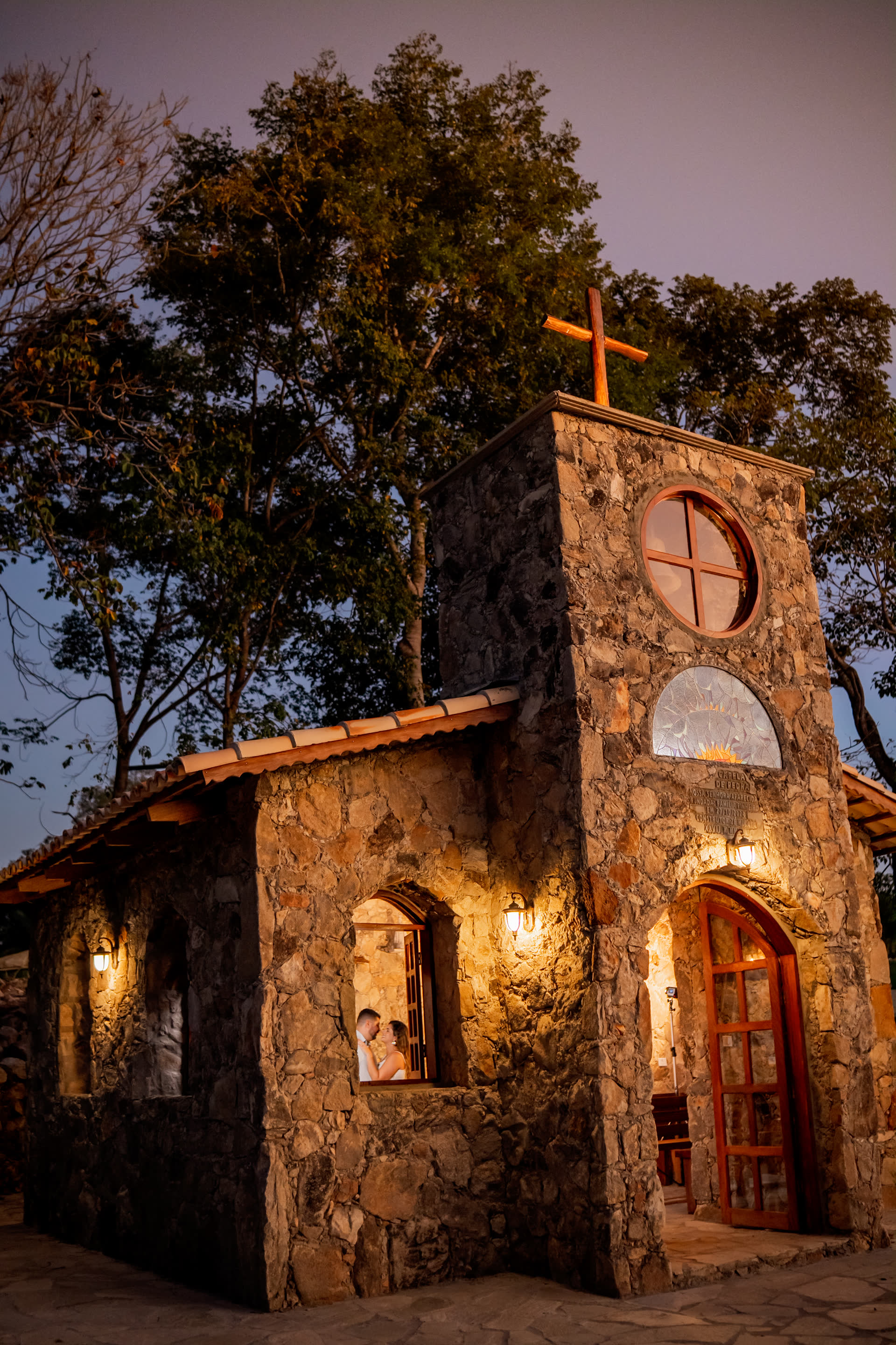 Cerimônia ao entardecer